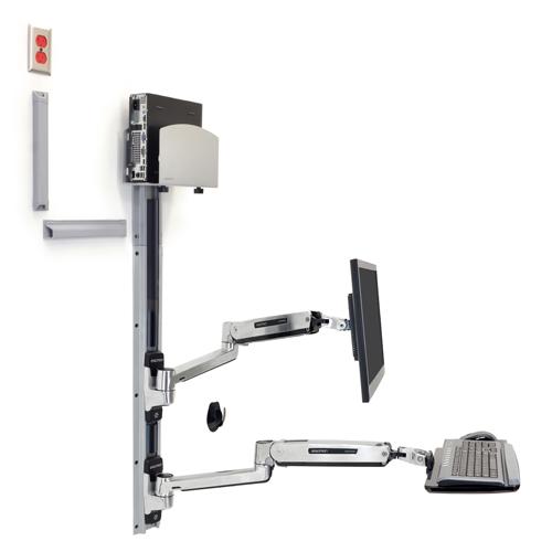 Ergotron LX Sit Stand Wall Mount System price in hyderabad, telangana, andhra, vijayawada, secunderabad