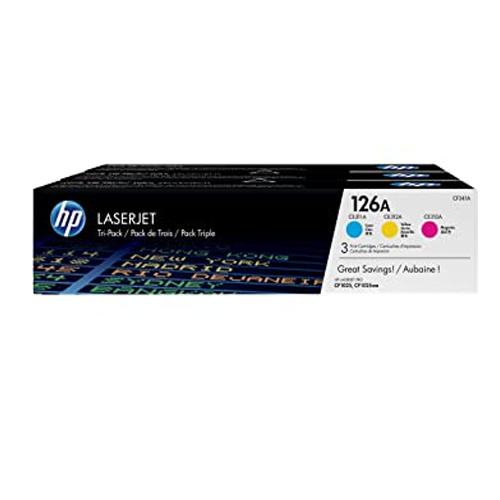 HP 126A CF341A CYM Tri Pack Combo LaserJet Toner Cartridge price in hyderabad, telangana, andhra, vijayawada, secunderabad