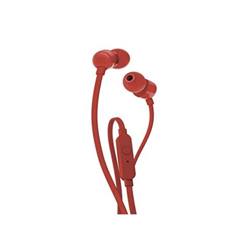 JBL T110 Wired In Red Ear Headphones price in hyderabad, telangana, andhra, vijayawada, secunderabad